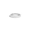 Lab Grown White Sapphire Baguette Eternity Ring