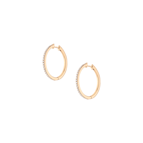 Lab Grown Diamond Hoop Earrings