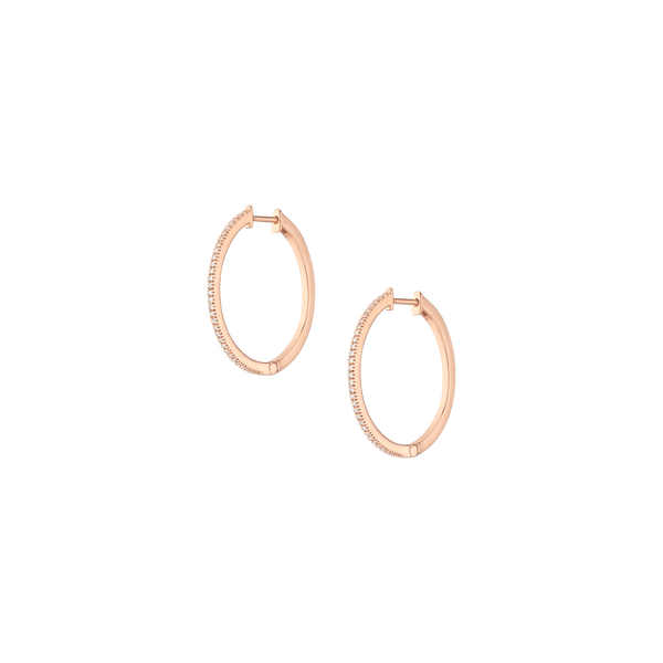 Lab Grown Diamond Hoop Earrings