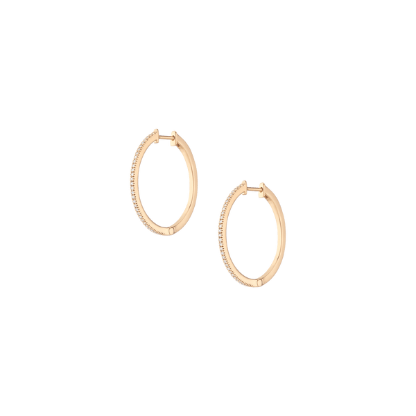 Lab Grown Diamond Hoop Earrings