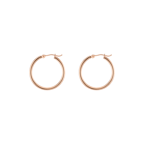 Gold Hoop Earrings - 2mm