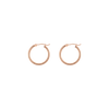 Gold Hoop Earrings - 2mm (20mm)