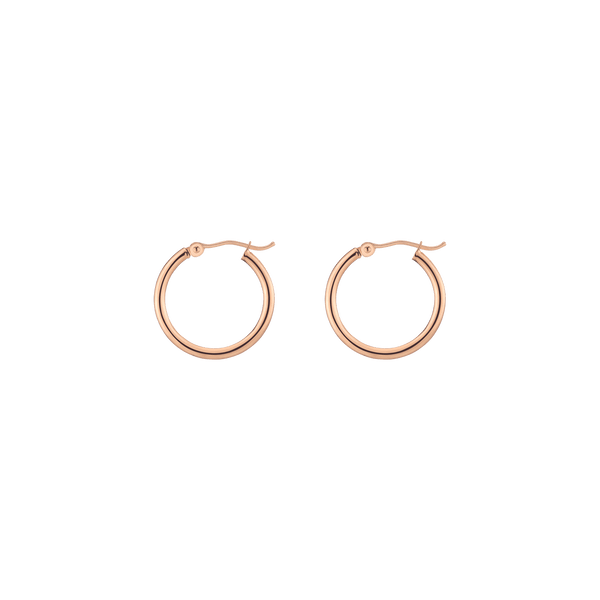 Gold Hoop Earrings - 2mm