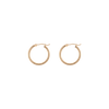 Gold Hoop Earrings - 2mm