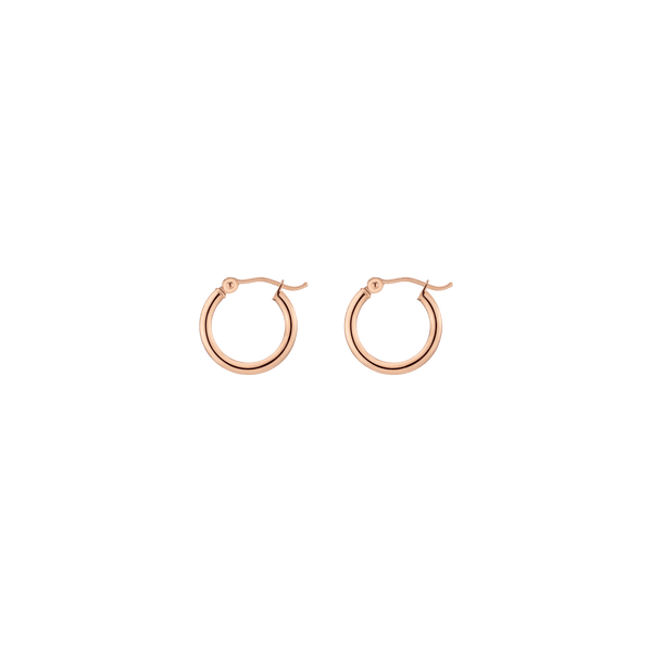 Gold Hoop Earrings - 2mm