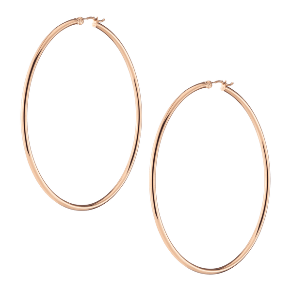 Gold Hoop Earrings - 2mm