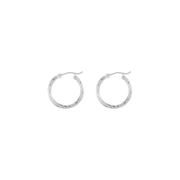 Thin Twisted Hoop Earrings