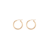 Thin Twisted Hoop Earrings
