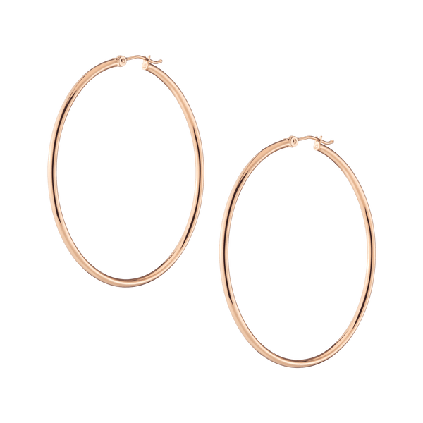 Gold Hoop Earrings - 2mm
