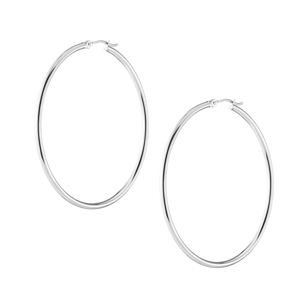 Gold Hoop Earrings - 2mm
