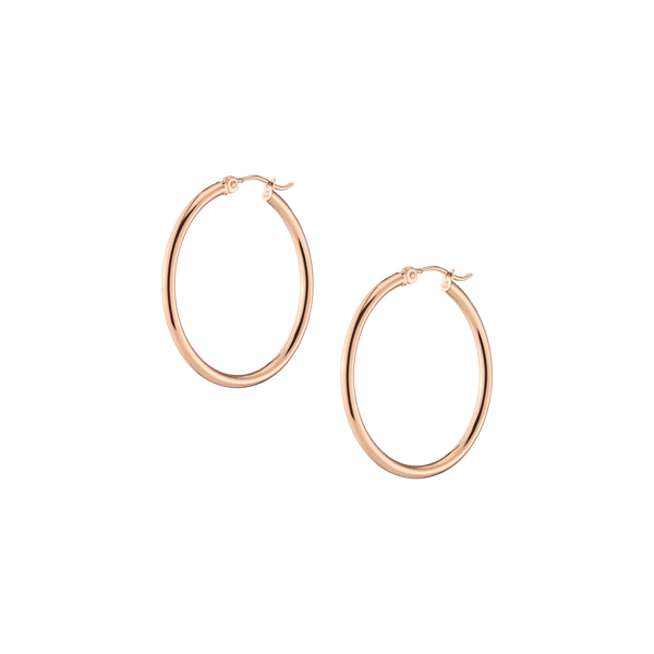 Gold Hoop Earrings - 2mm
