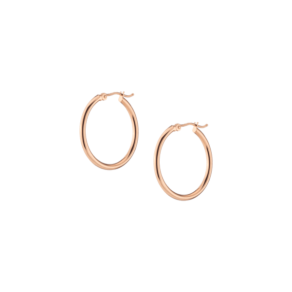 Gold Hoop Earrings - 2mm