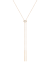 Aurate x Frye: Lab Grown White Sapphire Bolo Necklace