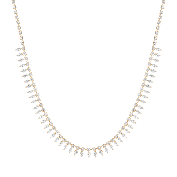 Aurate x Frye: Marquise Fringe Necklace