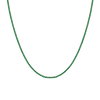 Lab Grown Green Emerald Tennis Necklace