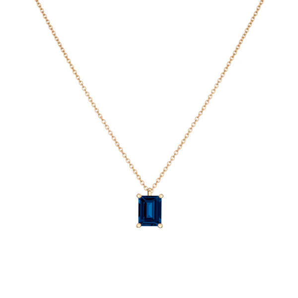 Emerald Gemstone Solitaire Necklace
