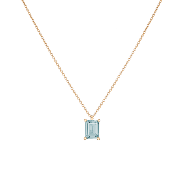 Emerald Gemstone Solitaire Necklace