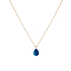 Pear Gemstone Solitaire Necklace