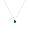Pear Gemstone Solitaire Necklace