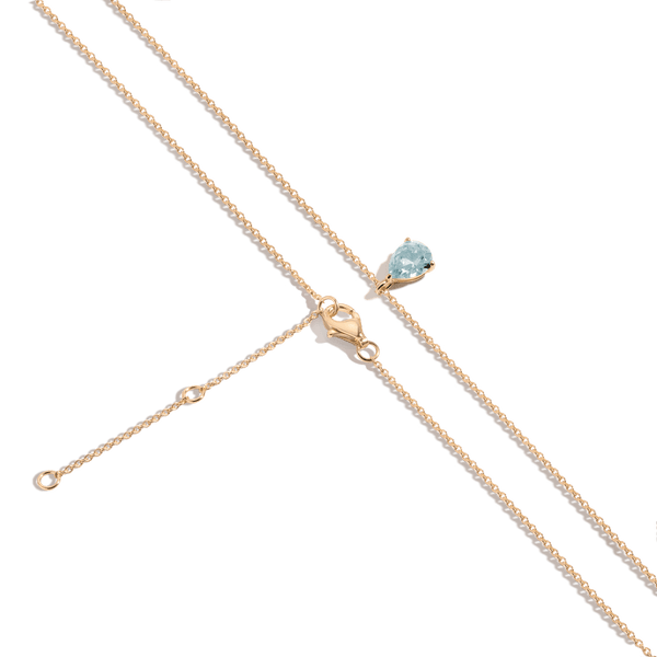 Pear Gemstone Solitaire Necklace