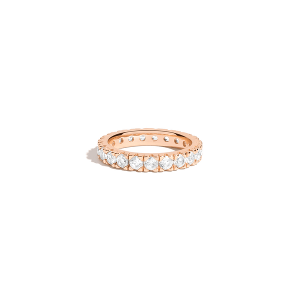 Lab Grown White Sapphire Eternity Ring