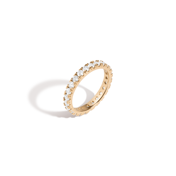 Lab Grown White Sapphire Eternity Ring