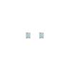 Emerald Gemstone Solitaire Stud Earrings