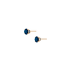 Round Gemstone Solitaire Stud Earrings