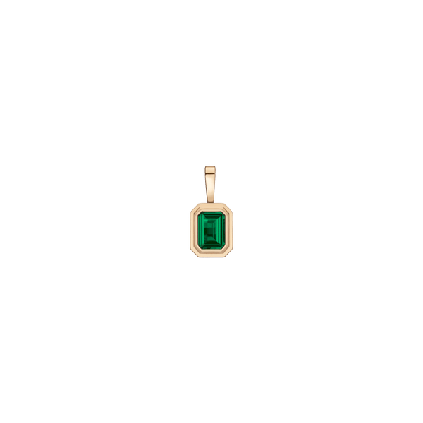 Lab Grown Emerald Heirloom Pendant