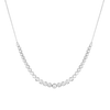 Graduated Lab Grown Diamond Bezel Necklace