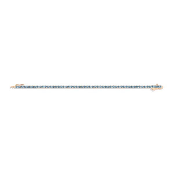 Lab Grown Aquamarine Tennis Bracelet