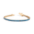 Lab Grown Blue Topaz Tennis Bracelet