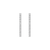 Lab Grown White Sapphire Tennis Earrings