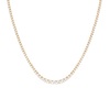 Lab Grown Diamond Graduated Modern Tennis Necklace