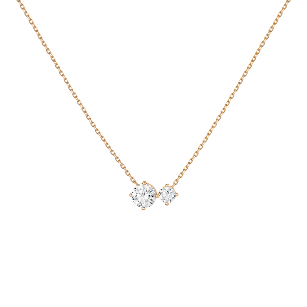 Lab Grown Diamond Duo Necklace