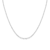Everyday Three-Prong Graduated Tennis Necklace