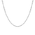 Lab Grown White Sapphire Three-Prong Tennis Necklace