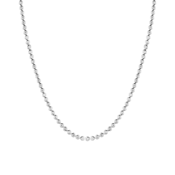 Lab Grown Diamond Bezel Tennis Necklace