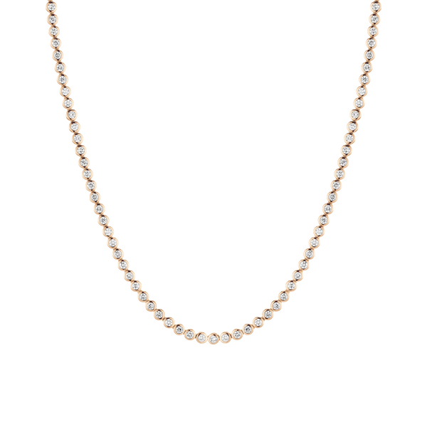 Lab Grown Diamond Bezel Tennis Necklace