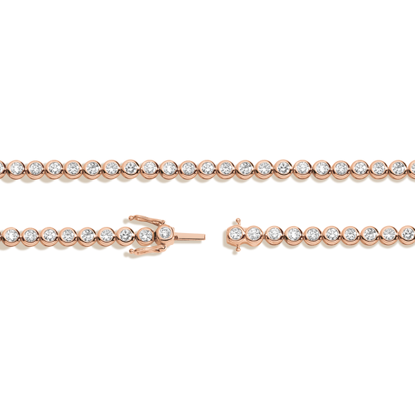 Lab Grown Diamond Bezel Tennis Necklace