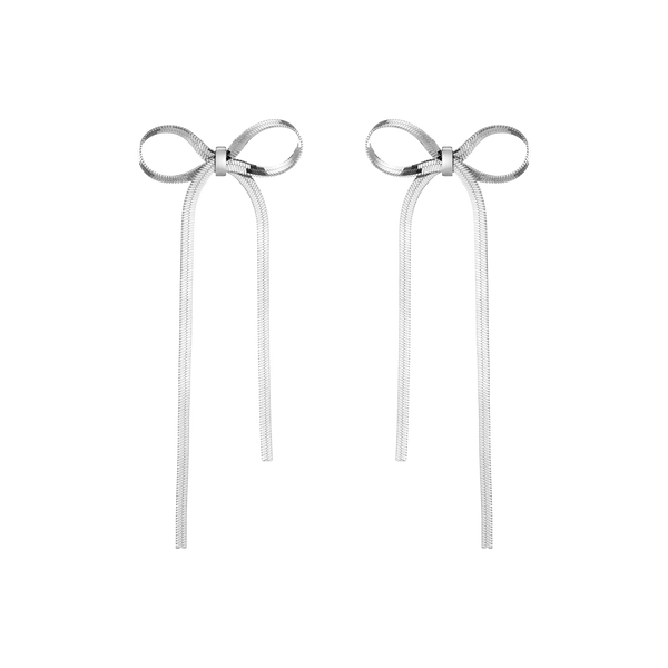 Herringbone Bow Earrings