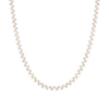 Floating Lab Grown White Sapphire Tennis Necklace