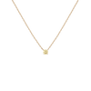 Lab Grown Yellow Diamond Solitaire Necklace