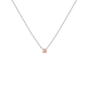 Lab Grown Pink Diamond Solitaire Necklace