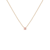 Lab Grown Pink Diamond Solitaire Necklace