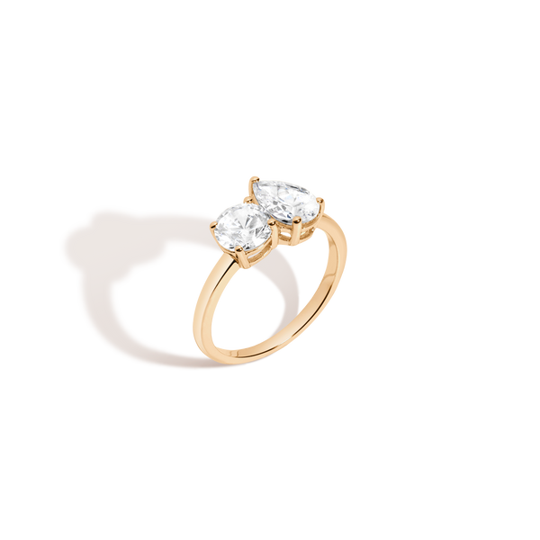 Lab Grown Diamond Toi et Moi Ring