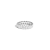 Oval Lab Grown Diamond Semi-Bezel Eternity Ring