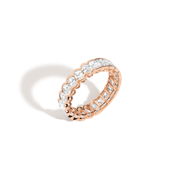 Two-in-One Lab Grown Diamond Semi-Bezel Eternity Ring