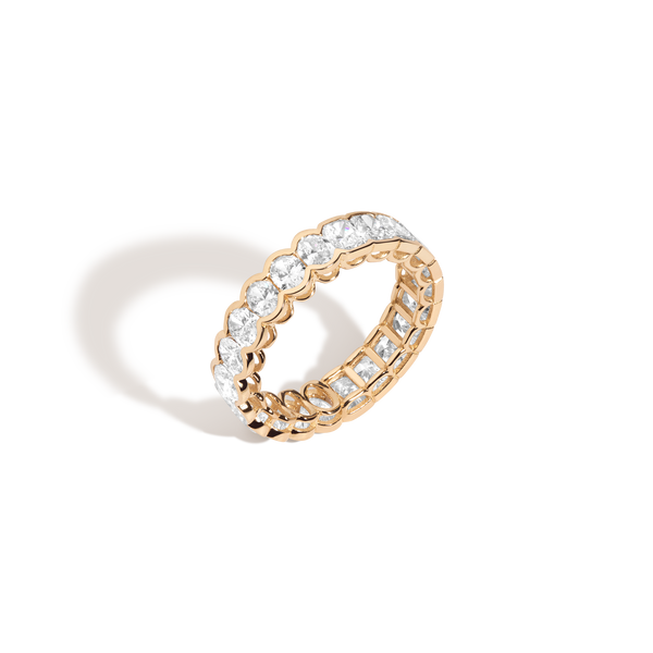 Two-in-One Lab Grown Diamond Semi-Bezel Eternity Ring