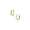 Chunky Double Lab Grown Diamond Pear Huggie Earrings